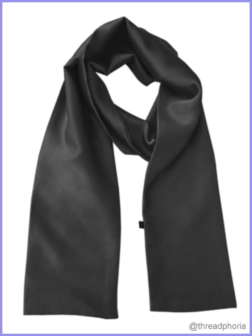 Long Satin Silk Head Scarf Neck Wrap Bag Hair Accessory